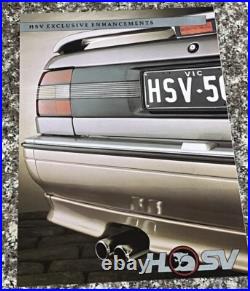 1988 HOLDEN HSV VN COMMODORE Exclusive Enhancements Original Sales Brochure