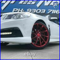 20 inch Holden Commodore VF VE VY HSV Wheels in Candy Red Finish Staggered Rims