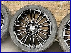 4x GENUINE HOLDEN HSV GRANGE 19 GLOSS BLACK WHEELS GOOD TYRES VF VE COMMODORE