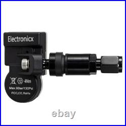 4x Tire Pressure Sensors TPMS Sensors Metal Valve Black for Holden/HSV Commodore