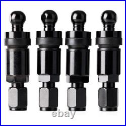4x Tire Pressure Sensors TPMS Sensors Metal Valve Black for Holden/HSV Commodore