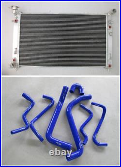 Aluminum Radiator and BLUE Hoses FOR Holden Commodore VT VU VX HSV 3.8L V6 AT/MT