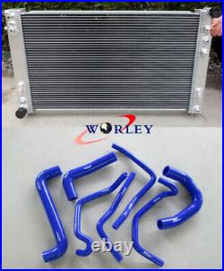 Aluminum radiator + Blue hose for Holden VT VX VU HSV Commodore V8 LS1 5.7L
