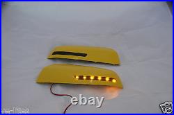 Amber LED mirror covers For HSV Commodore VE Maloo R8 Omega Devil Yellow Finish