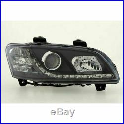 Black LED DRL Like Headlights for Holden HSV Commodore VE Models SS SSV Maloo
