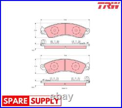 Brake Pad Set, Disc Brake For Hsv Clubsport Commodore Grange Gts Trw Gdb1226