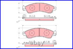 Brake Pad Set, Disc Brake For Hsv Clubsport Commodore Grange Gts Trw Gdb1226