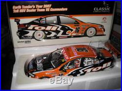 Classic 1/18 Holden Ve Commodore Toll Hsv Tander 2007 Season V8 Supercar #18290