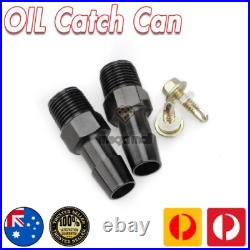 For Holden Commodore VR VS HSV GTS R Clubsport Black Oil Catch Can + Fitting Kit