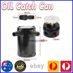 For Holden Commodore VR VS HSV GTS R Clubsport Black Oil Catch Can + Fitting Kit