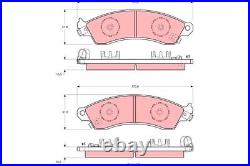 GDB1226 TRW Brake Pad Set, disc brake for CHEVROLET, FORD AUSTRALIA, FORD USA, HSV