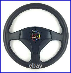 Genuine Momo 360mm black leather steering wheel. Classic HSV, 1993. 7A