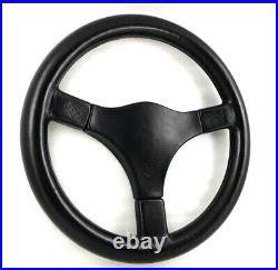 Genuine Momo C36 Master, 360mm black leather, 3 spoke steering wheel. D&W. 7D