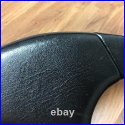 Genuine Momo D&W 360mm, D36 black leather steering wheel. Audi DTM etc. 14A