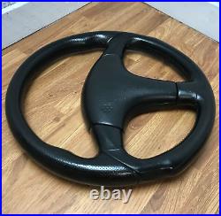 Genuine Momo D35, 350mm black leather, 3 spoke steering wheel. D&W. SUPERB! 7A