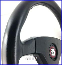 Genuine Momo Ghibli 3 360mm black leather steering wheel. Classic Retro HSV. 7A