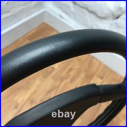 Genuine Momo Ghibli 3 spoke 370mm black leather steering wheel. Dated 1991. 7E