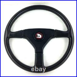 Genuine Momo Ghibli 370mm black leather steering wheel. Classic HSV, 1993. 7A