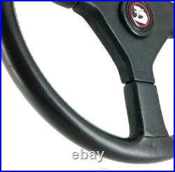 Genuine Momo Ghibli 370mm black leather steering wheel. Classic HSV, 1993. 7A