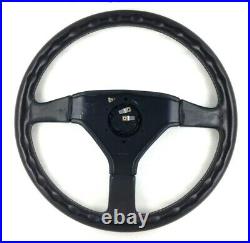 Genuine Momo Ghibli 370mm black leather steering wheel. Classic HSV, 1993. 7A