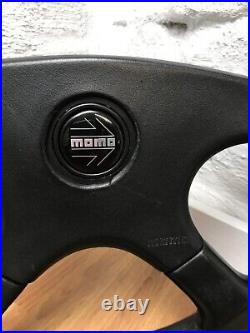 Genuine Momo Ghibli 380mm, M38 black leather steering wheel. Classic retro. 7A