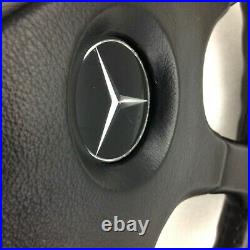 Genuine Momo Ghibli 4, 380mm black leather steering wheel. Mercedes. 7A