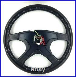 Genuine Momo Ghibli 4, 380mm black leather steering wheel. Mercedes. 7A