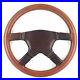 Genuine-Momo-Ghibli-4-380mm-brown-leather-4-spoke-steering-wheel-Rare-1984-7E-01-xsl