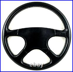 Genuine Momo Ghibli 4 M38 black leather 380mm steering wheel. Classic. 14A