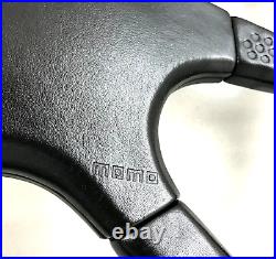 Genuine Momo Ghibli 4 M38 black leather 380mm steering wheel. Classic. 14A