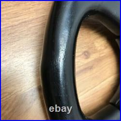 Genuine Momo Ghibli 4 spoke 360mm black leather steering wheel. Dated 1994. 7E