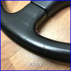 Genuine Momo Ghibli 4 spoke 360mm black leather steering wheel. Dated 1997. 7D