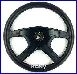 Genuine Momo Ghibli 4 spoke 380mm black leather steering wheel. M38 SUPERB! 7A
