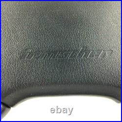 Genuine Momo Irmscher 4 spoke 380mm black leather steering wheel. Rare 1994 7C