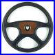 Genuine-Momo-Jaguar-380mm-black-leather-steering-wheel-walnut-centre-RARE-7E-01-lk