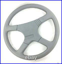 Genuine Momo M38 380mm Grey leather steering wheel. NOS! Sport etc. 7A