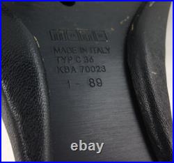 Genuine Momo Master C36, 360mm black leather steering wheel. Date 1989. RARE! 7B