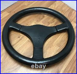 Genuine Momo Master D&W C36 360mm black leather steering wheel. Classic! 7D