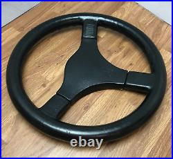 Genuine Momo Master D&W C36 360mm black leather steering wheel. Classic! 7D