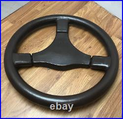 Genuine Momo Master D&W C36 360mm brown leather steering wheel. Classic Retro 7A