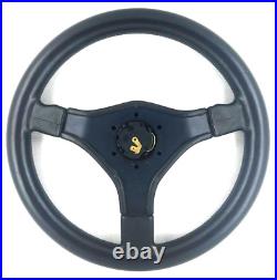 Genuine Momo Master D and W C36, 360mm black leather steering wheel. RARE! 7B