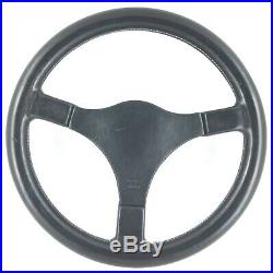 Genuine Momo Mystere 3 spoke 360mm black leather steering wheel. Classic. 7C