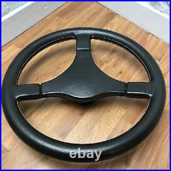 Genuine Momo Mystere Master C36 360mm black leather steering wheel. Retro. 7B