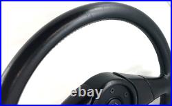 Genuine Momo Off Road black leather 360mm, 3 spoke steering wheel. Classic. 7A