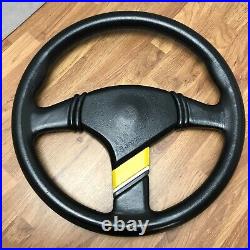 Genuine Momo Opel Sport D36 black leather 360mm steering wheel. SUPERB! LOOK! 7C