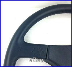 Genuine Momo Sport Jaguar 380mm blue leather steering wheel. NOS. RARE! 7C