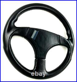 Genuine Momo V36 Hella, 360mm black leather steering wheel. 1987. SUPERB! 18A