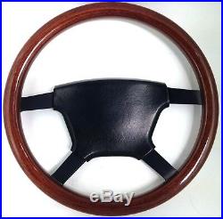 Genuine Momo wood 4 spoke 380mm steering wheel. Opel, Irmscher. Rare! 7E