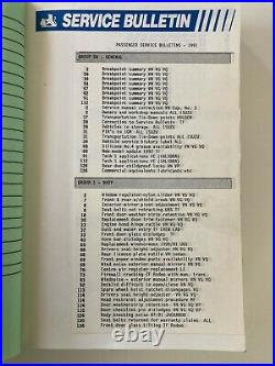 HOLDEN GMH SERVICE COMMUNICATION 1991 BOOK COMMODORE VN VG VQ CAPRICE 5000i HSV