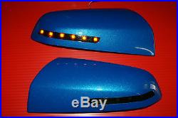 HSV Caprice WM Commodore VE Amber LED mirror covers Voodo Blue Finish SS SV6 GTS